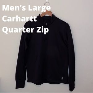 Black Carhartt Quarter Zip Pullover